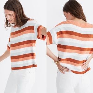 Madewell Boxy Sweater Tee in Maggie Stripe